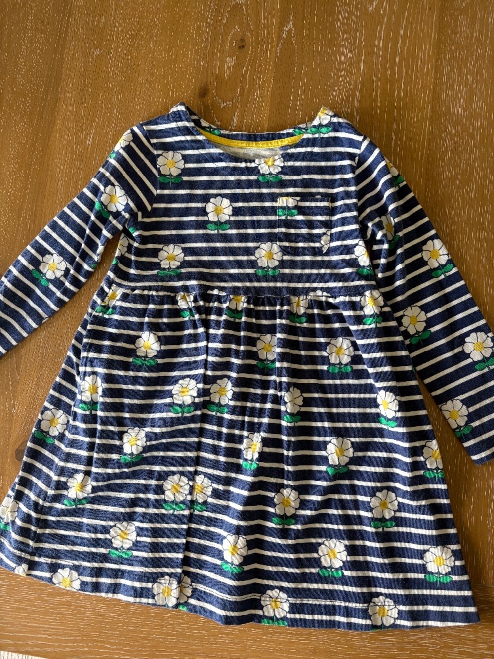Mini Boden Girls Daisy and Stripe Dress